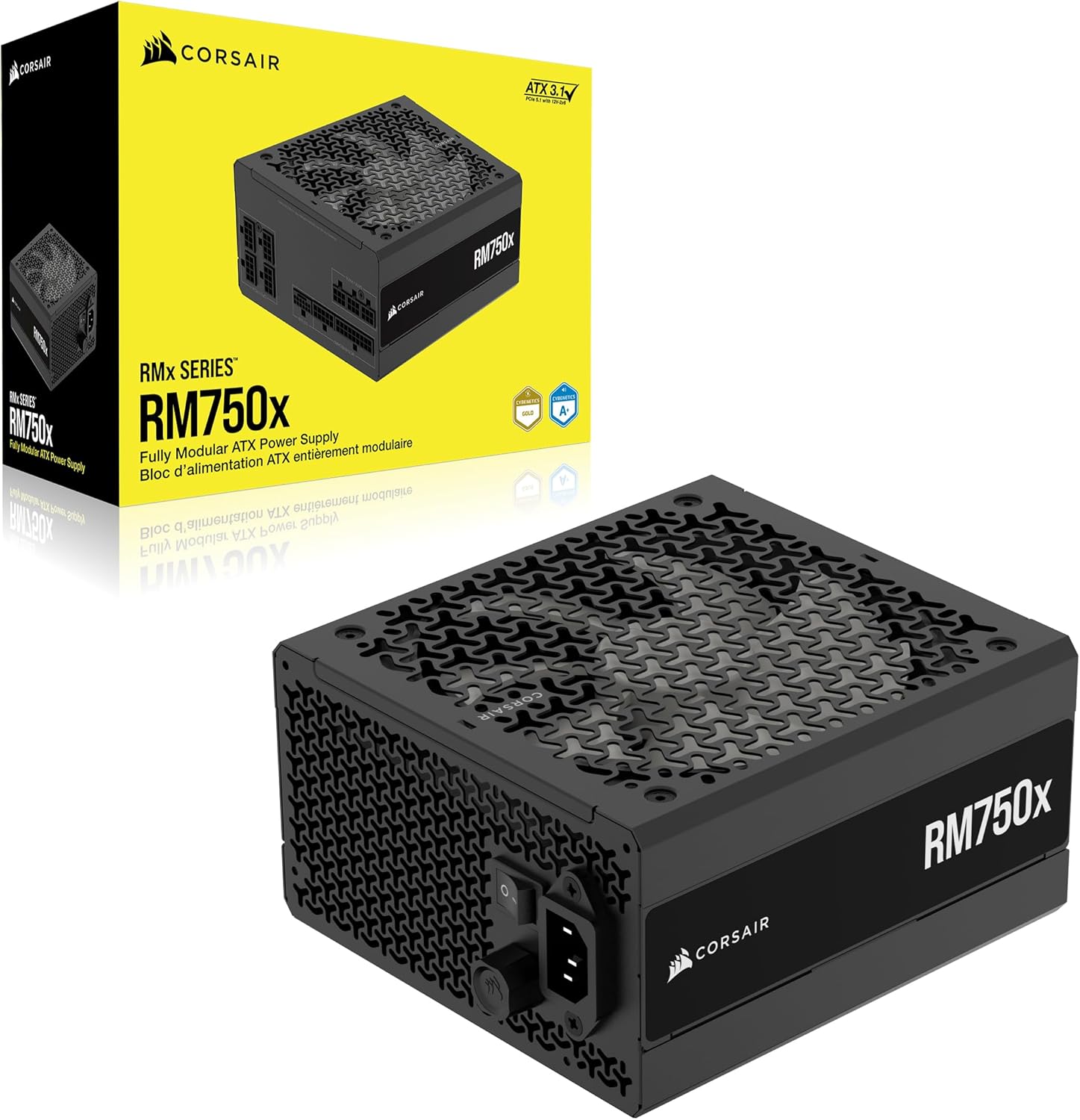 CORSAIR RM750x ATX 3.1 フルモジュラー電源 ユーザーマニュアル